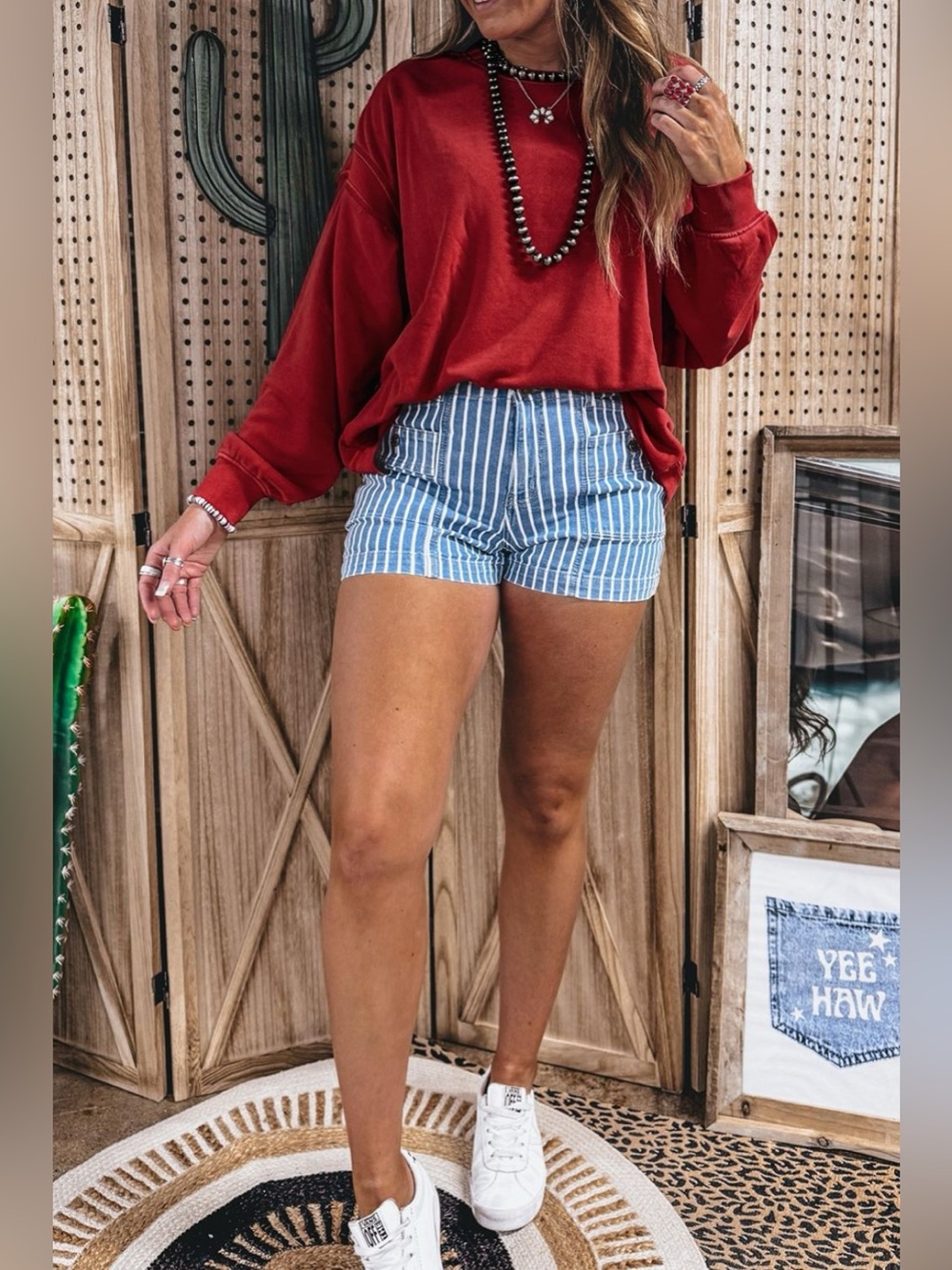 Ribbed Detail Drop Shoulder Cutout Back Sweatshirt